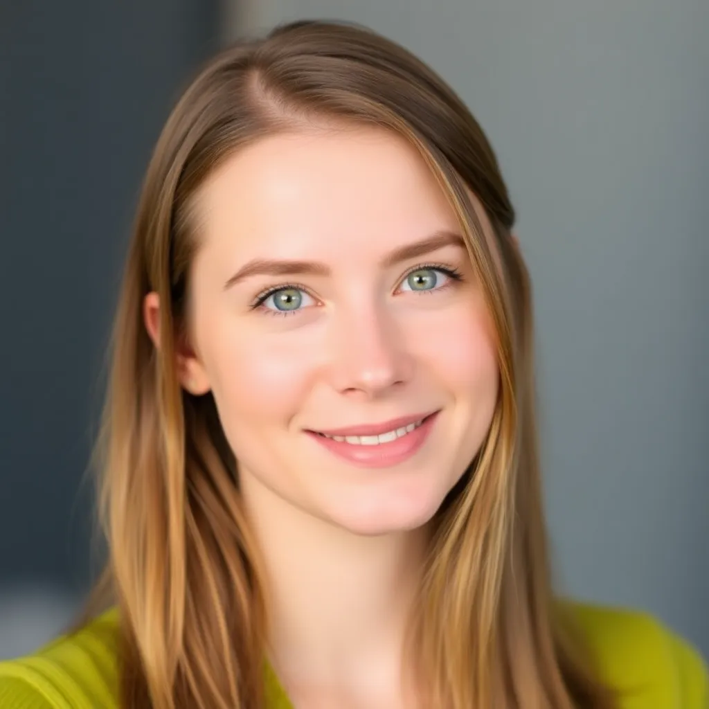 Portrait einer jungen Frau mit braunen Haaren